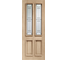 2032 x 813 x 44mm (32")External Oak M&T Triple Glazed Malton Diamond with Black Caming glass image 1